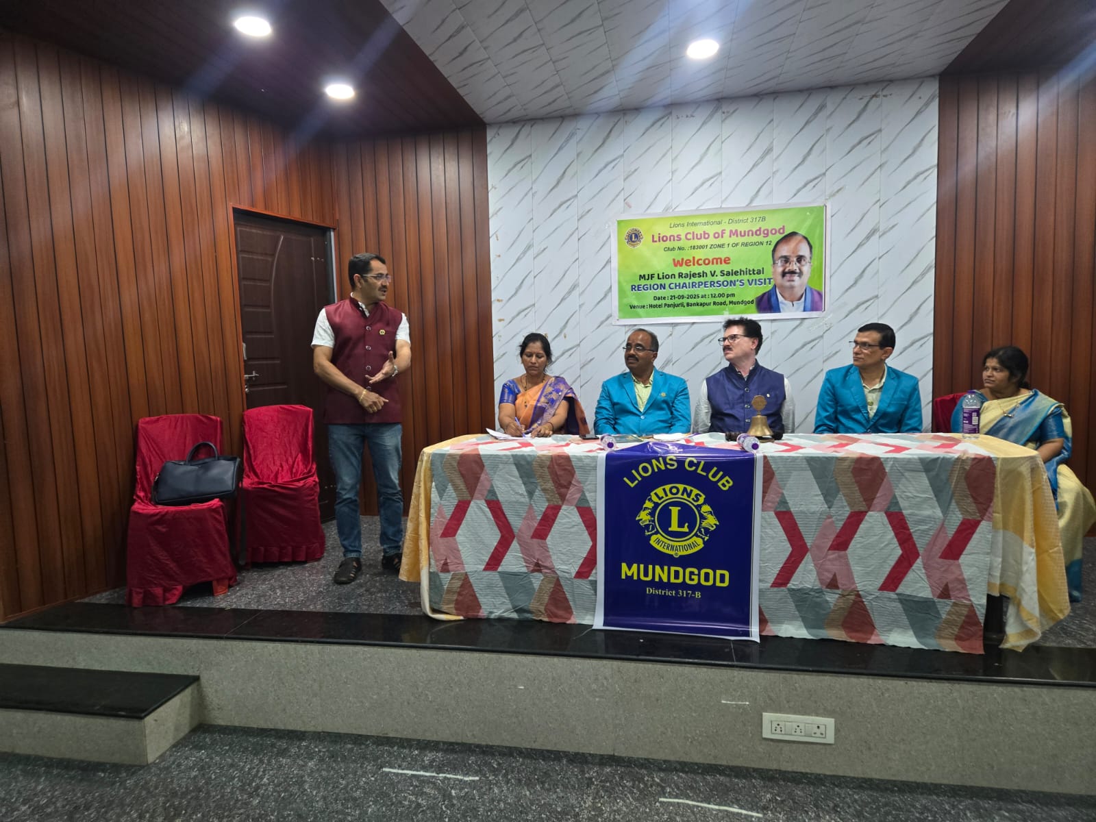 Mandatory visit to Lions club of Mundgod