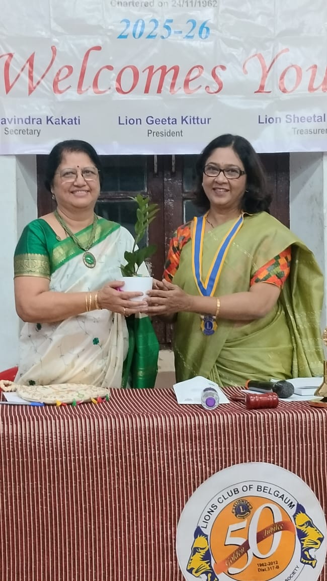 Official Visit of Region Chairperson to Lions Club of Belgaum
