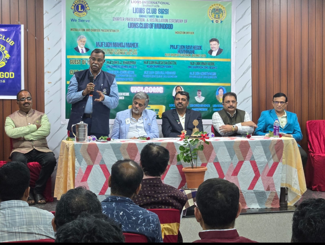 CHARTER PRESENTATION TO LIONS CLUB MUNDGOD