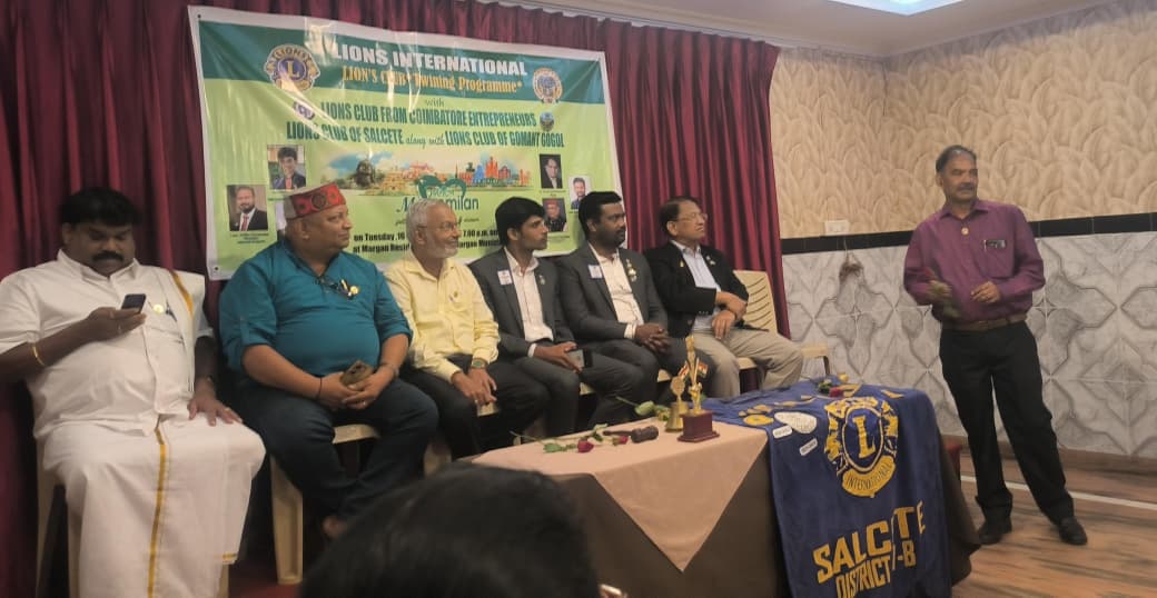 club twinning withe Coimbatoor Lions.