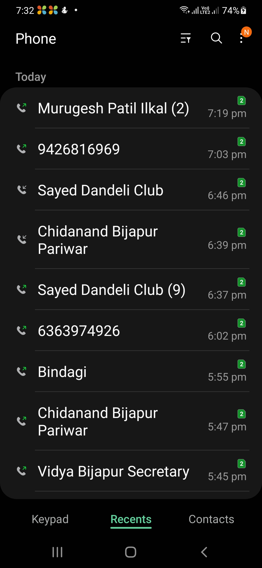 Reporting service activities -reg