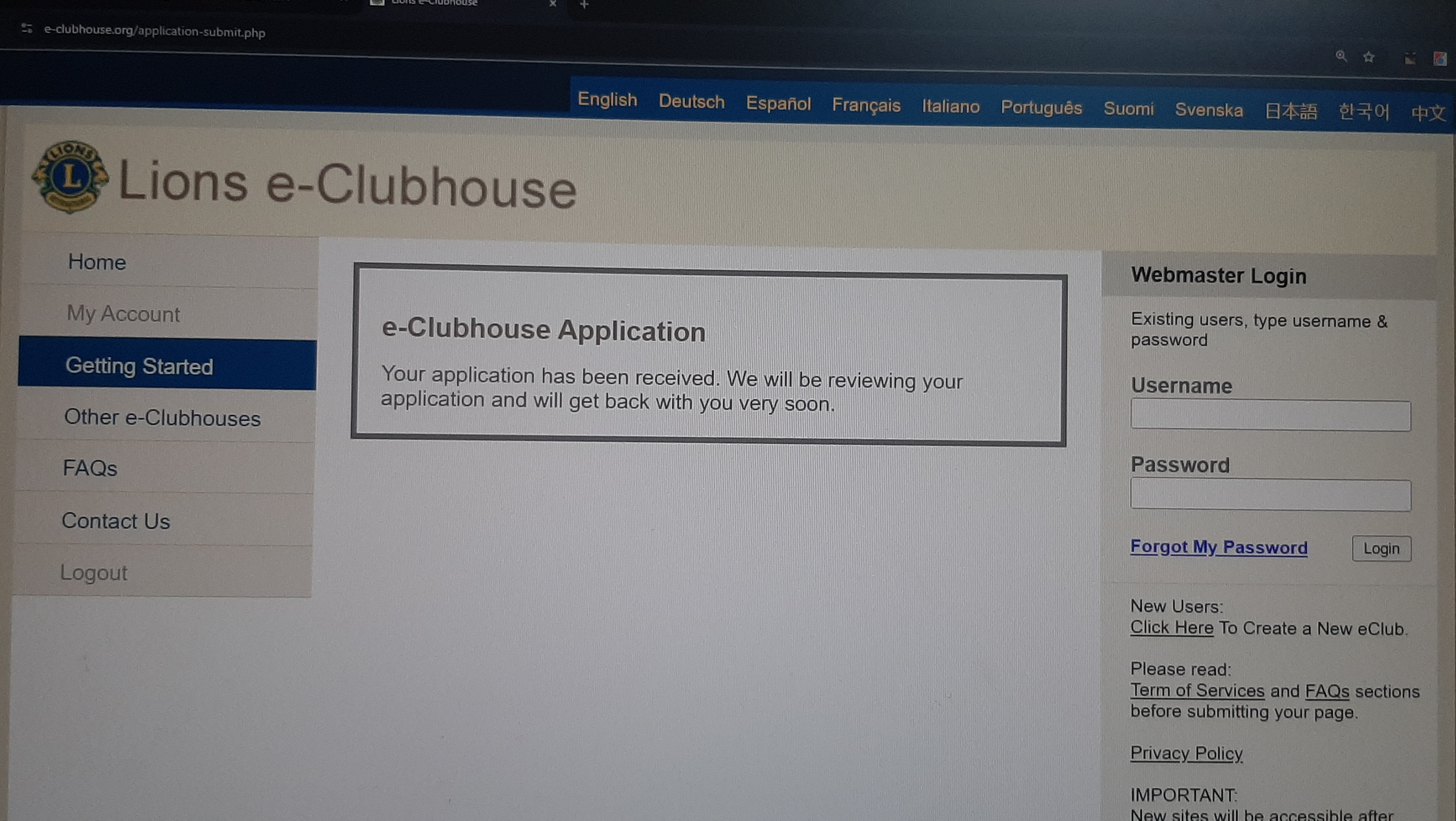 Reporting service activities -reg