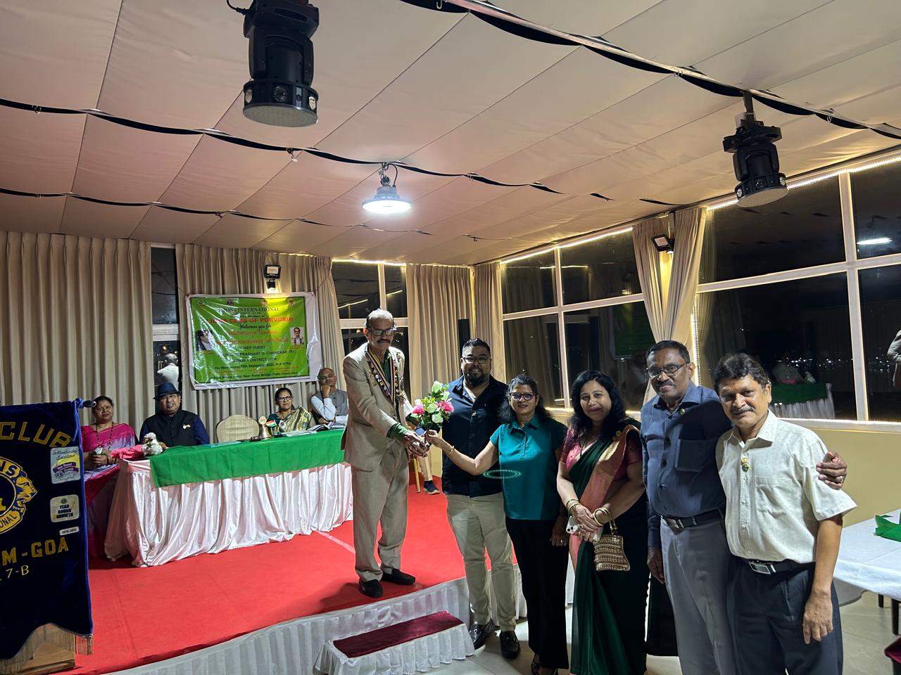 Attendance at The Region Chairperson's Visit to the Lions club of Porvorim