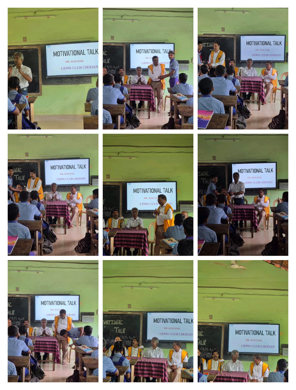 MOTIVATIONAL TALK TO STUDENTS.