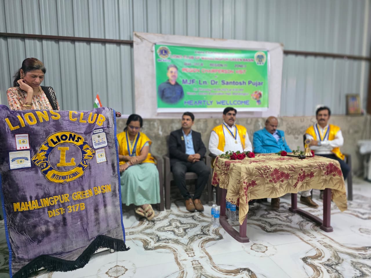  Mahalingapur club Official visit .