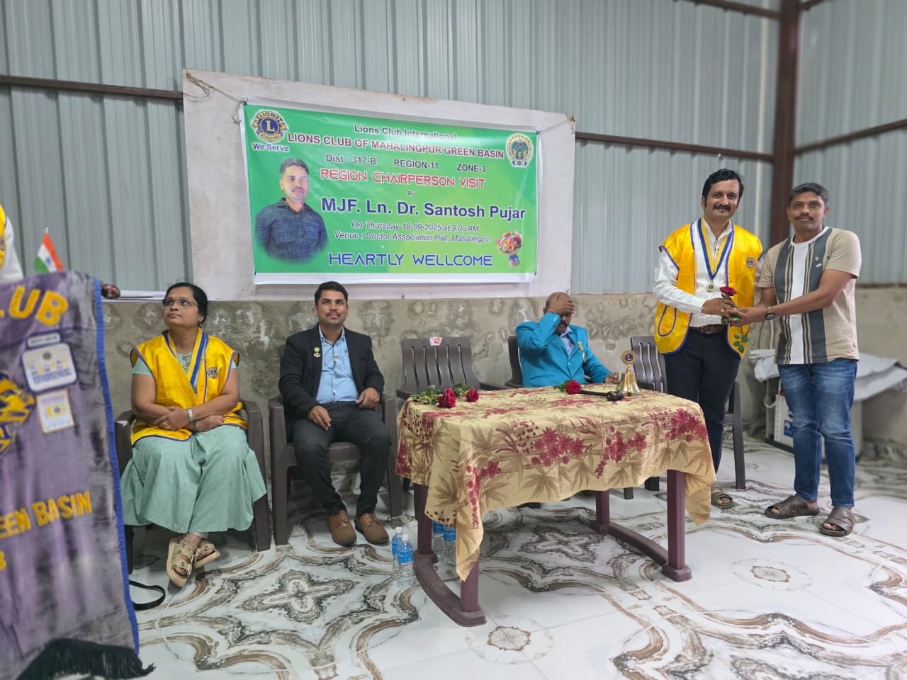  Mahalingapur club Official visit .