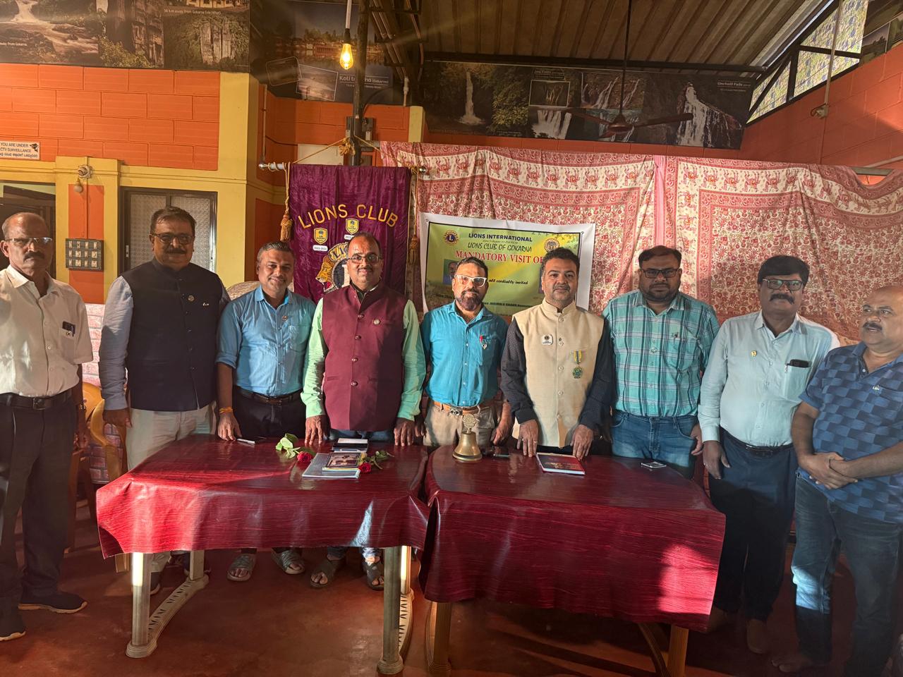 Mandatory visit to Lions club of Gokarna