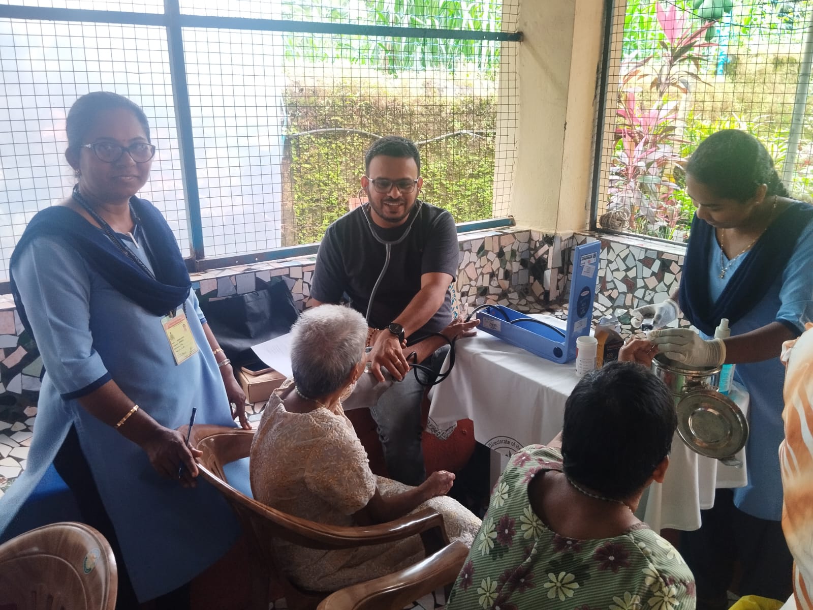 Health Check-up at Mogadan Mother Theresa Old Age Home on 16th September