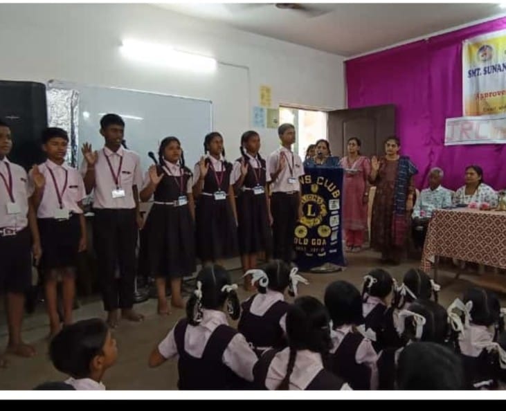 Calendar activity of JRC Installation at Sunandabai School, Corlim held on 20th September