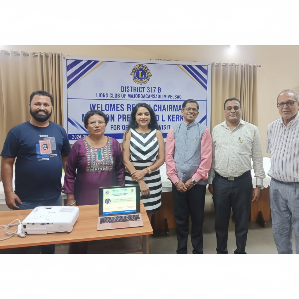 Club Visit Lion Club of Majorda Cansaulim Velsao 