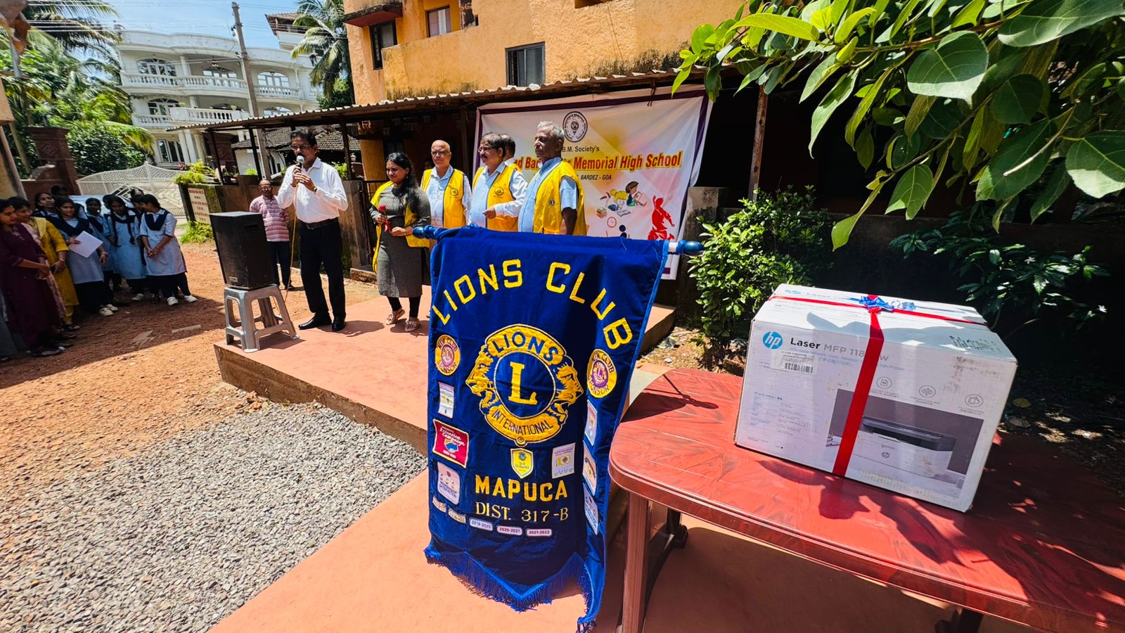 PRINTER DONATION TO DAYANAND BANDODKAR MEMORIAL HIGH SCHOOL,VEREM