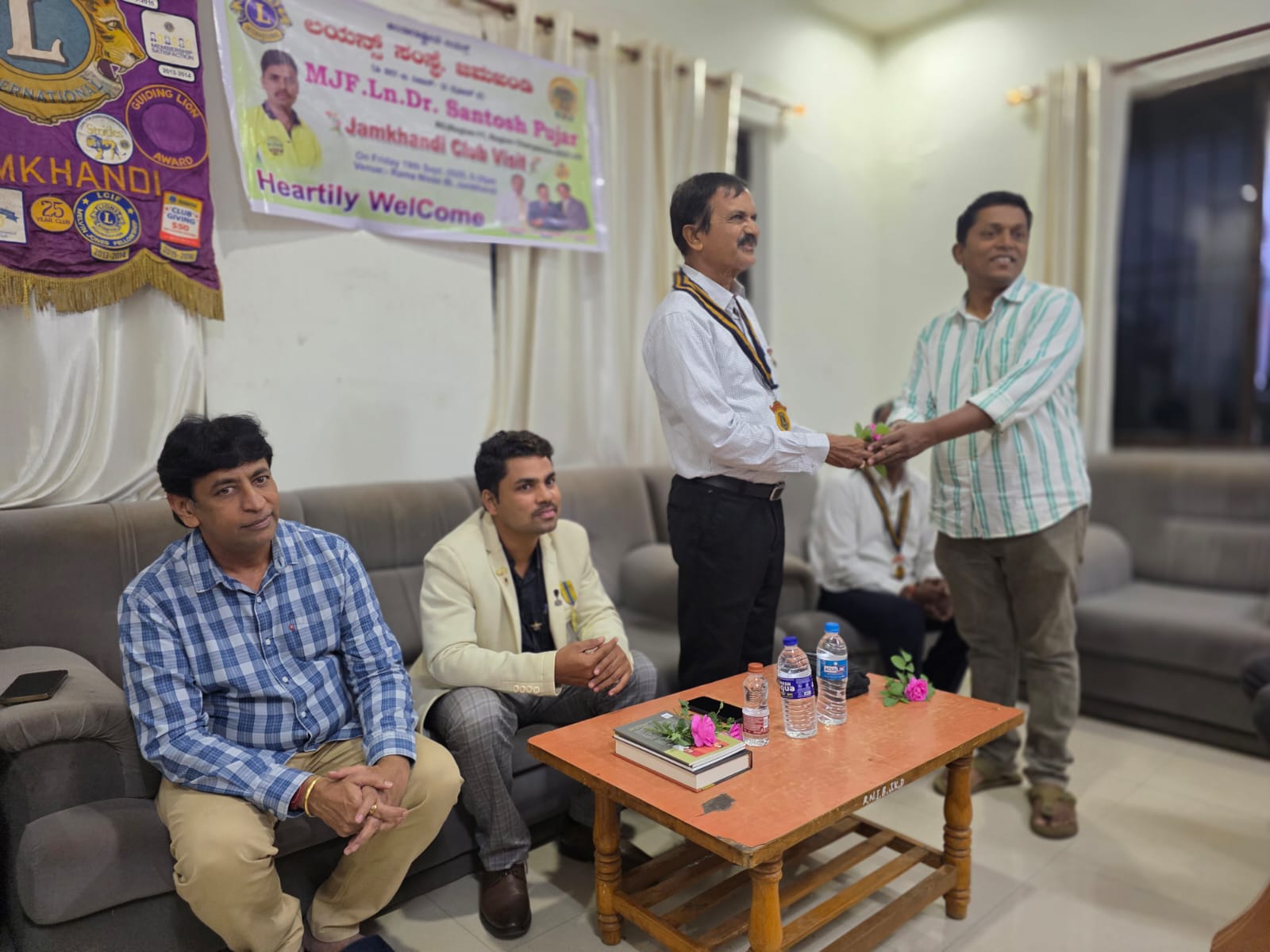 Jamakandi club official visit.