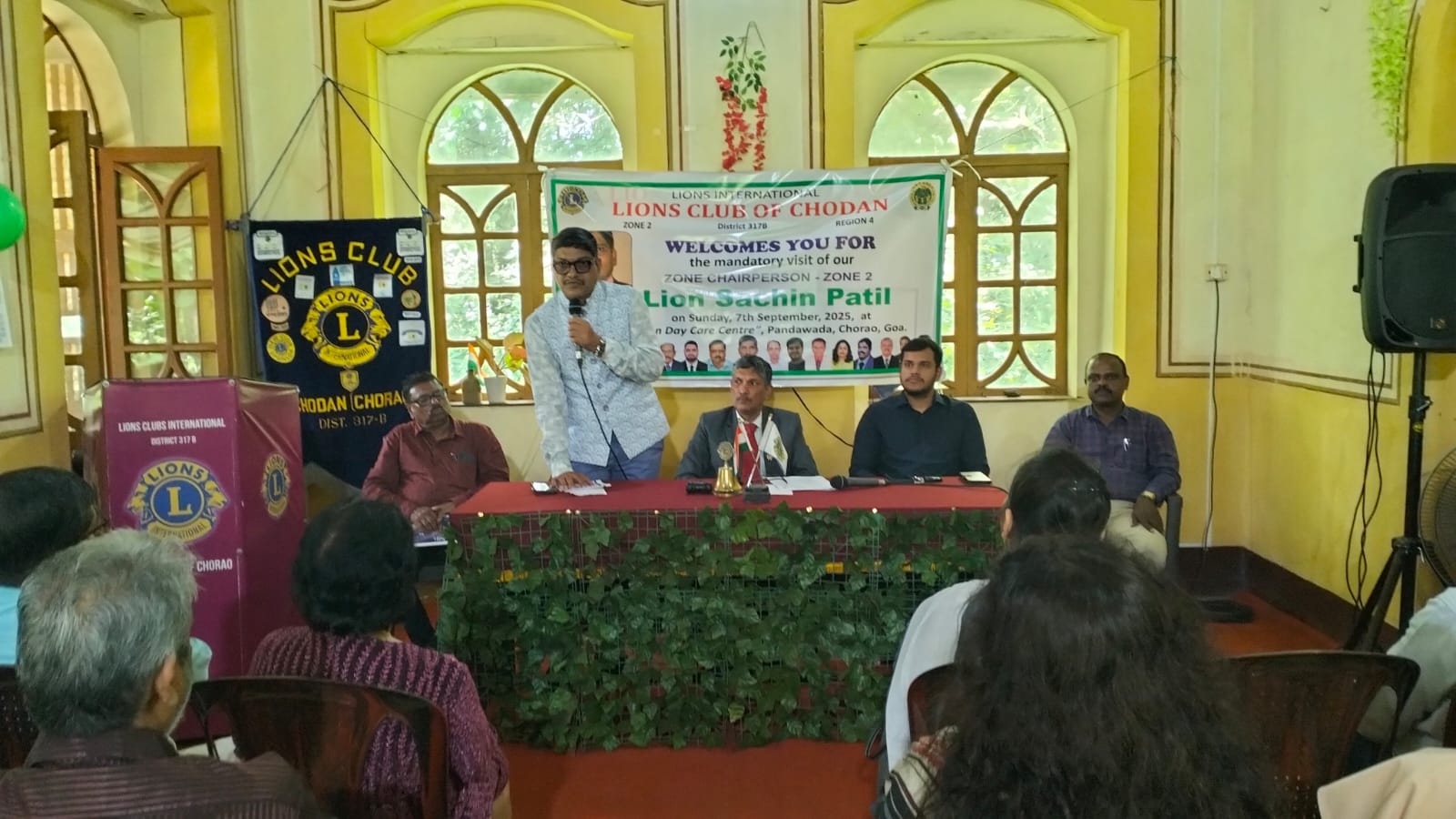 Mandatory visit to Lions club of Chodan 