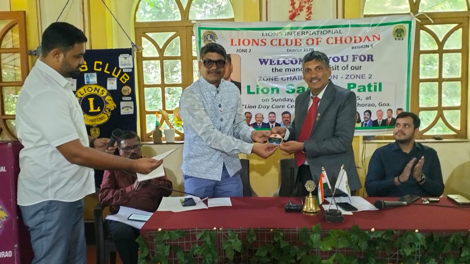 Mandatory visit to Lions club of Chodan 
