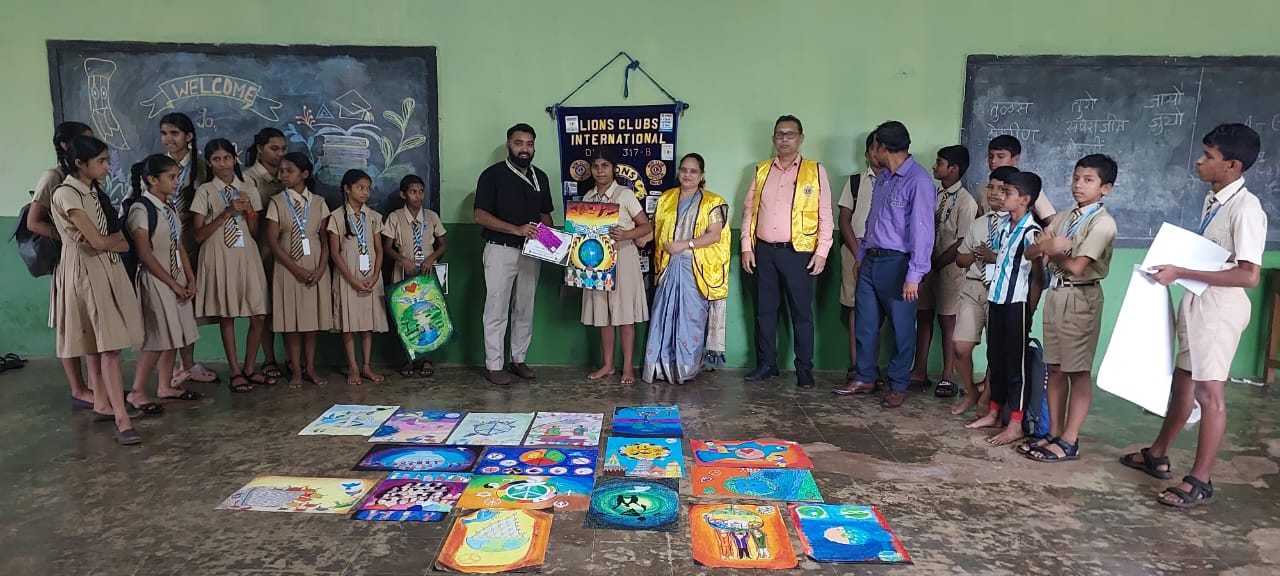 International Peace Poster Contest organised at three different schools in Sanguem and Curchorem 
