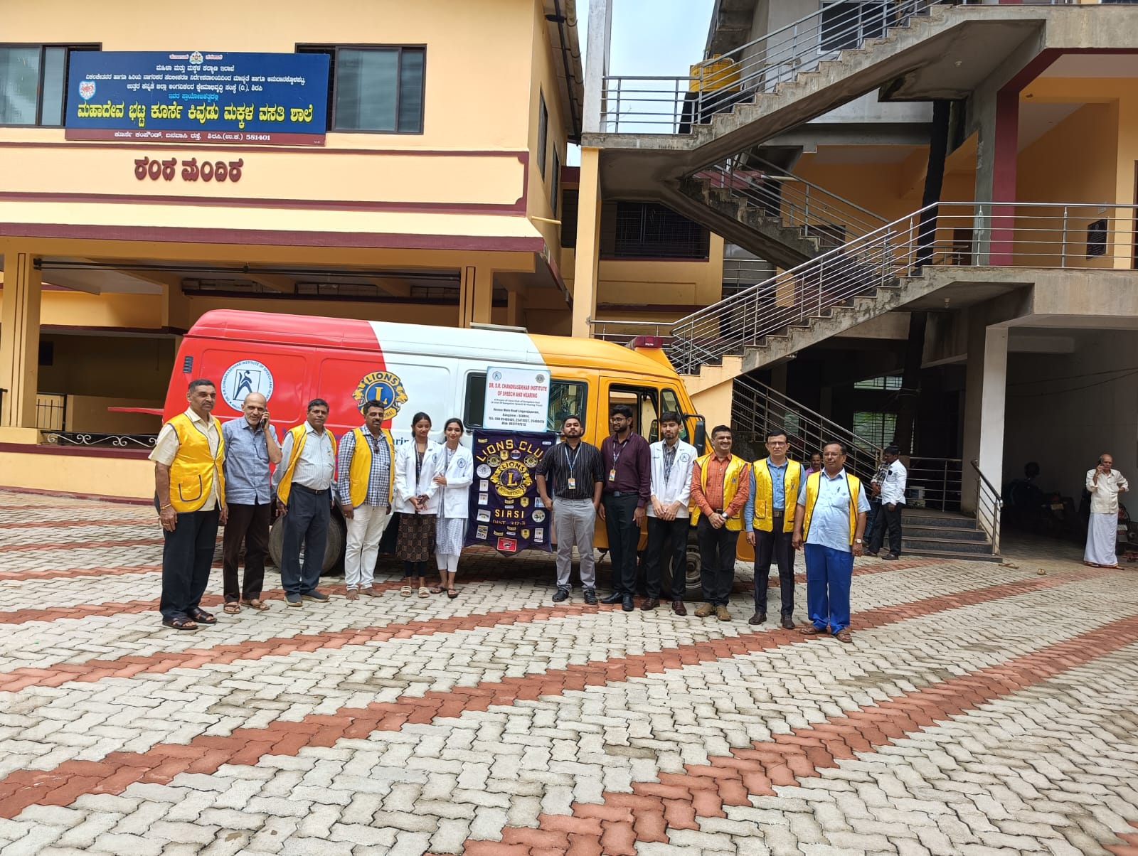 ATTENDANCE AT SPEECH AND HEARING FREE CHECK UP BY LIONS CLUB SIRSI