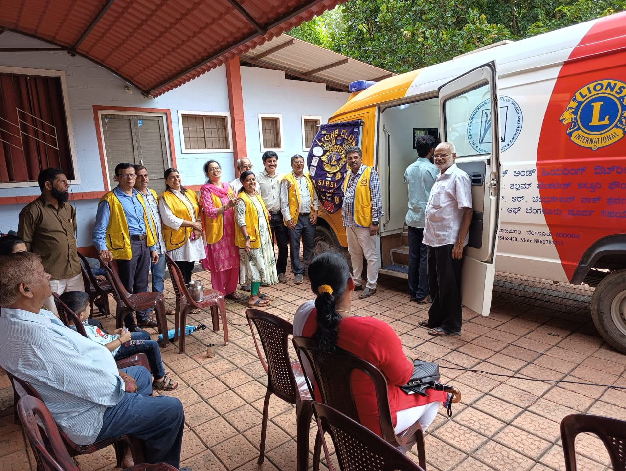 ATTENDANCE AT SPEECH AND HEARING FREE CHECK UP BY LIONS CLUB SIRSI