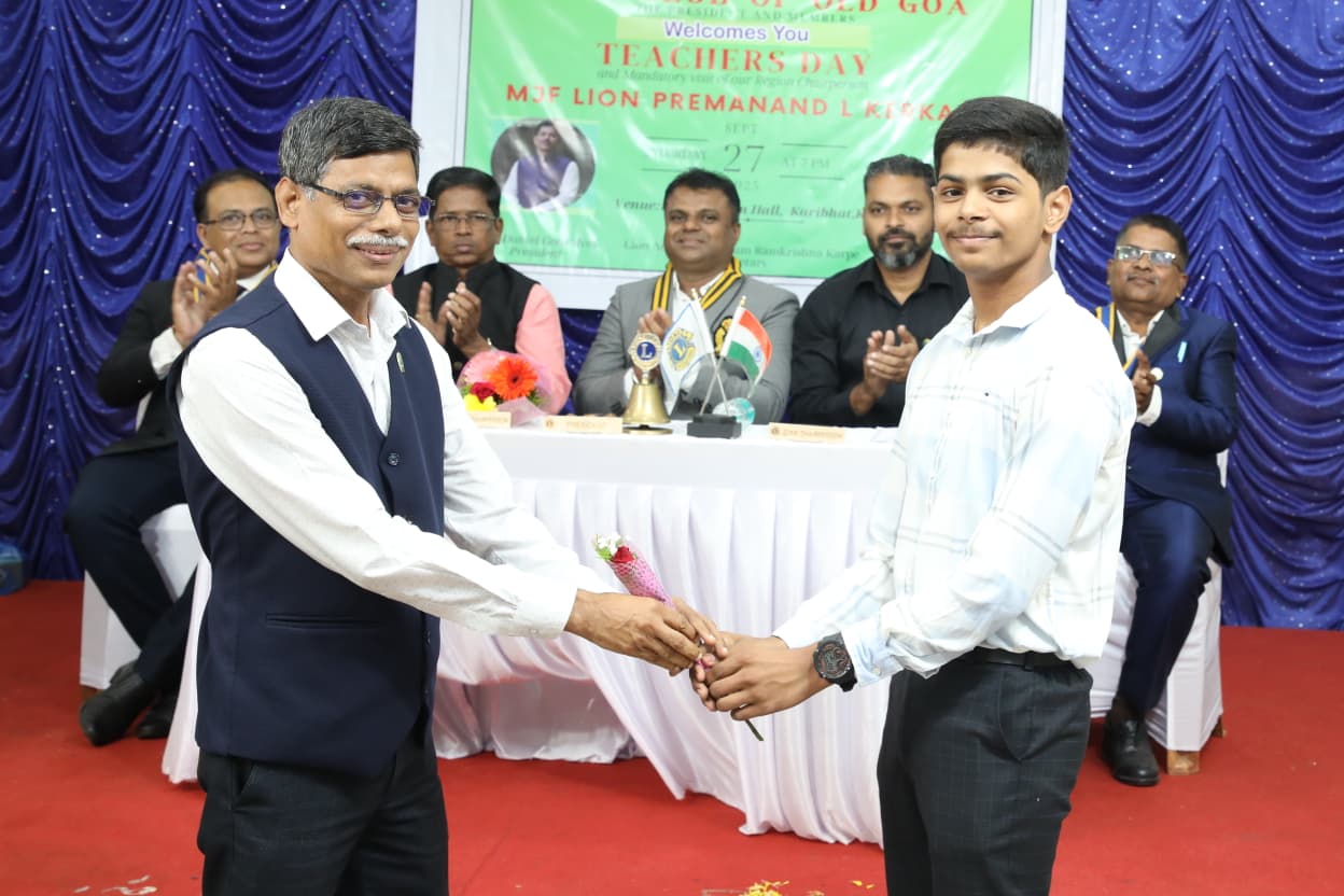 RC visit attended by LIONS CLUB OF DABOLIM( club president )