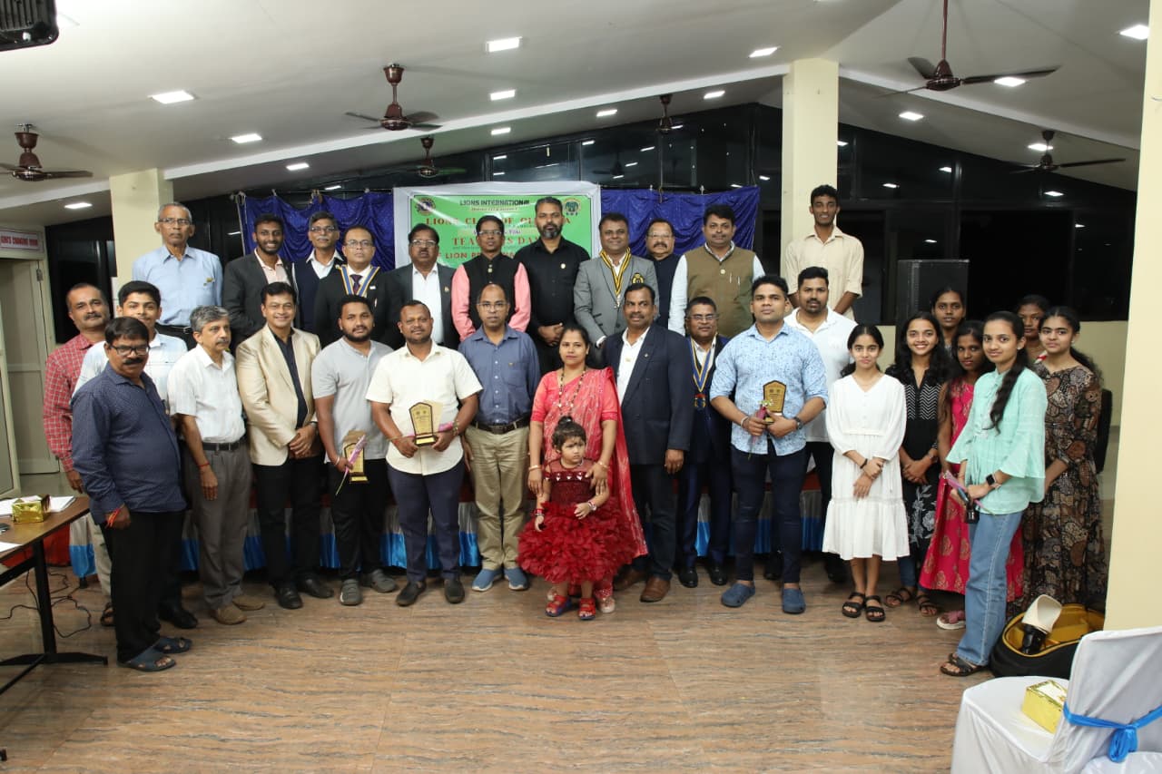 RC visit attended by LIONS CLUB OF DABOLIM( club president )