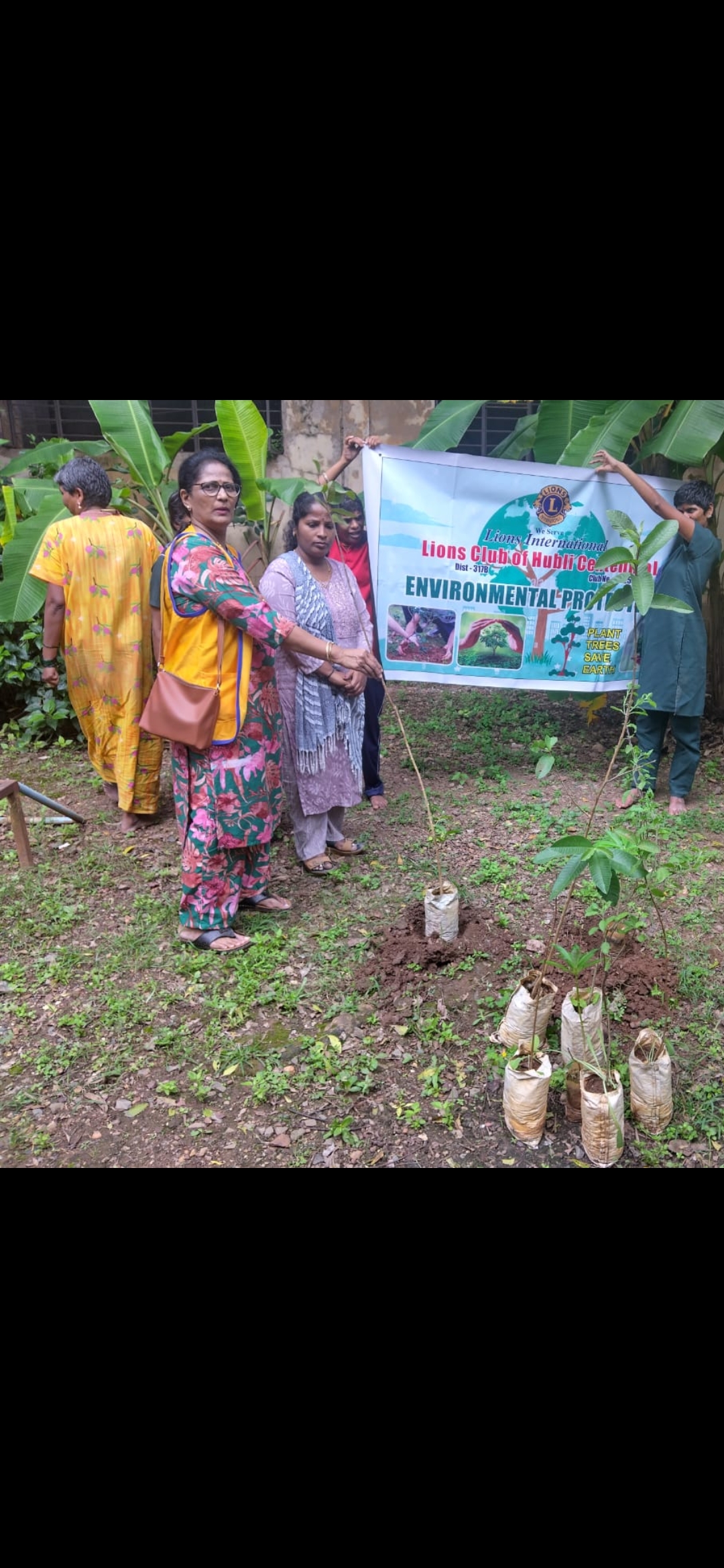 Tree saplings plantation at unkal