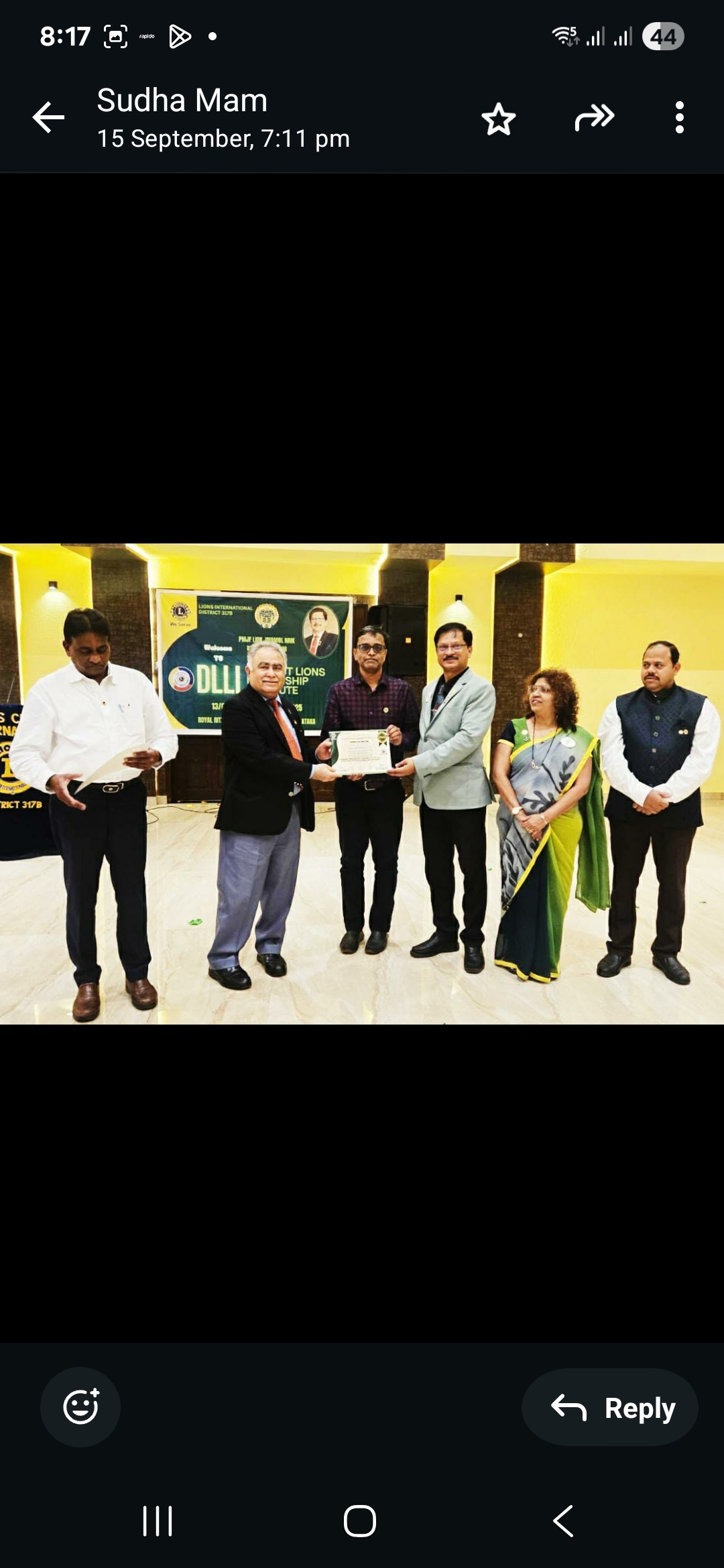 DLLI programme participation by our club members