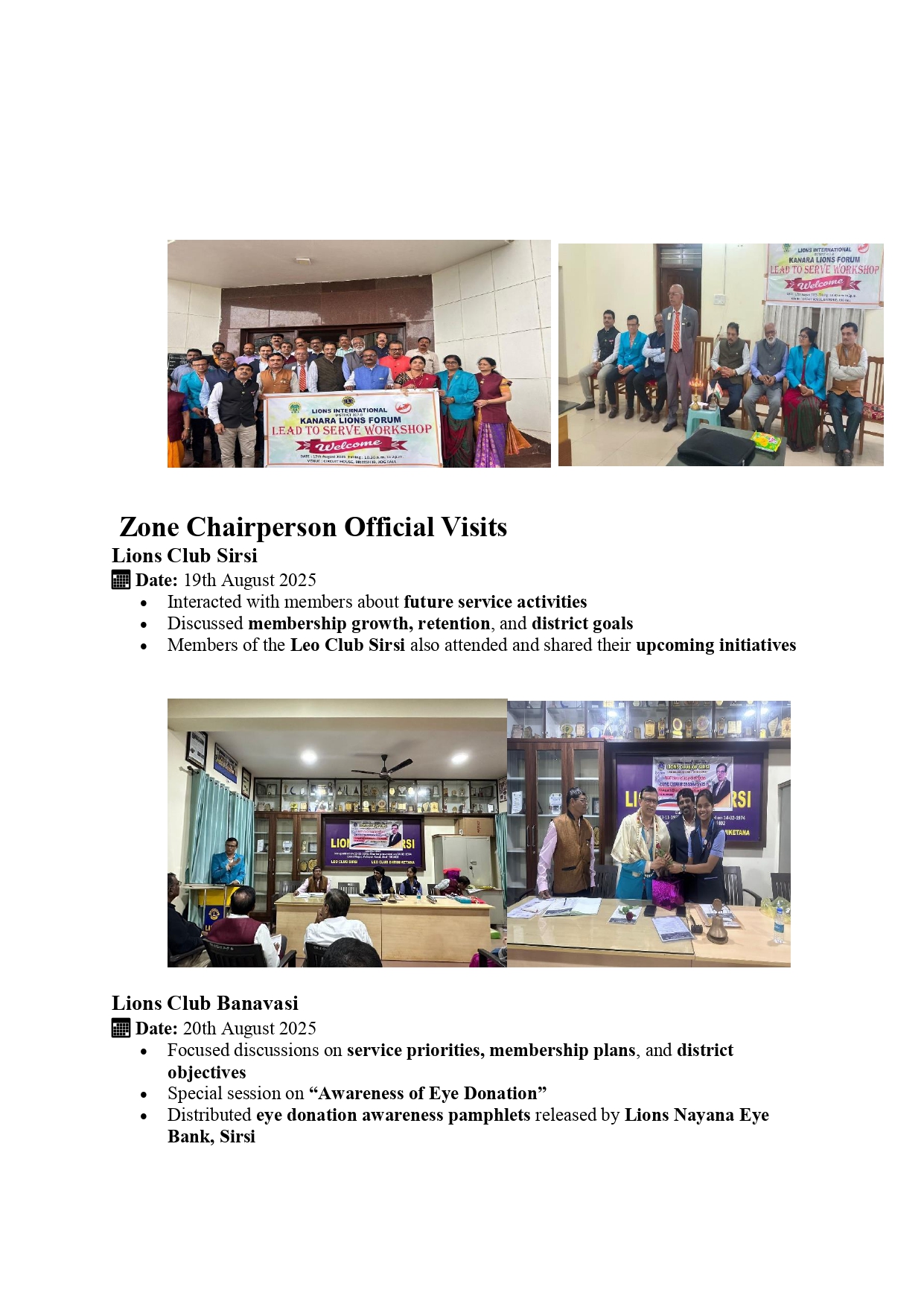 ZONE PERSON SEPTEMBER 2025 QUARTERLY REPORT IN PRECREIBED FORMAT