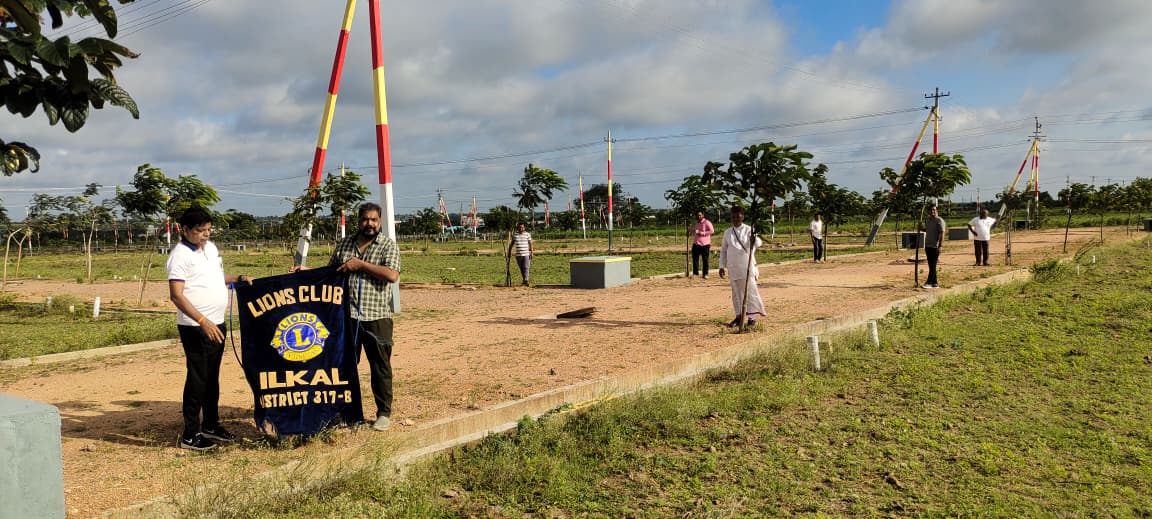 Nourishment of tree plantation in ilkal 