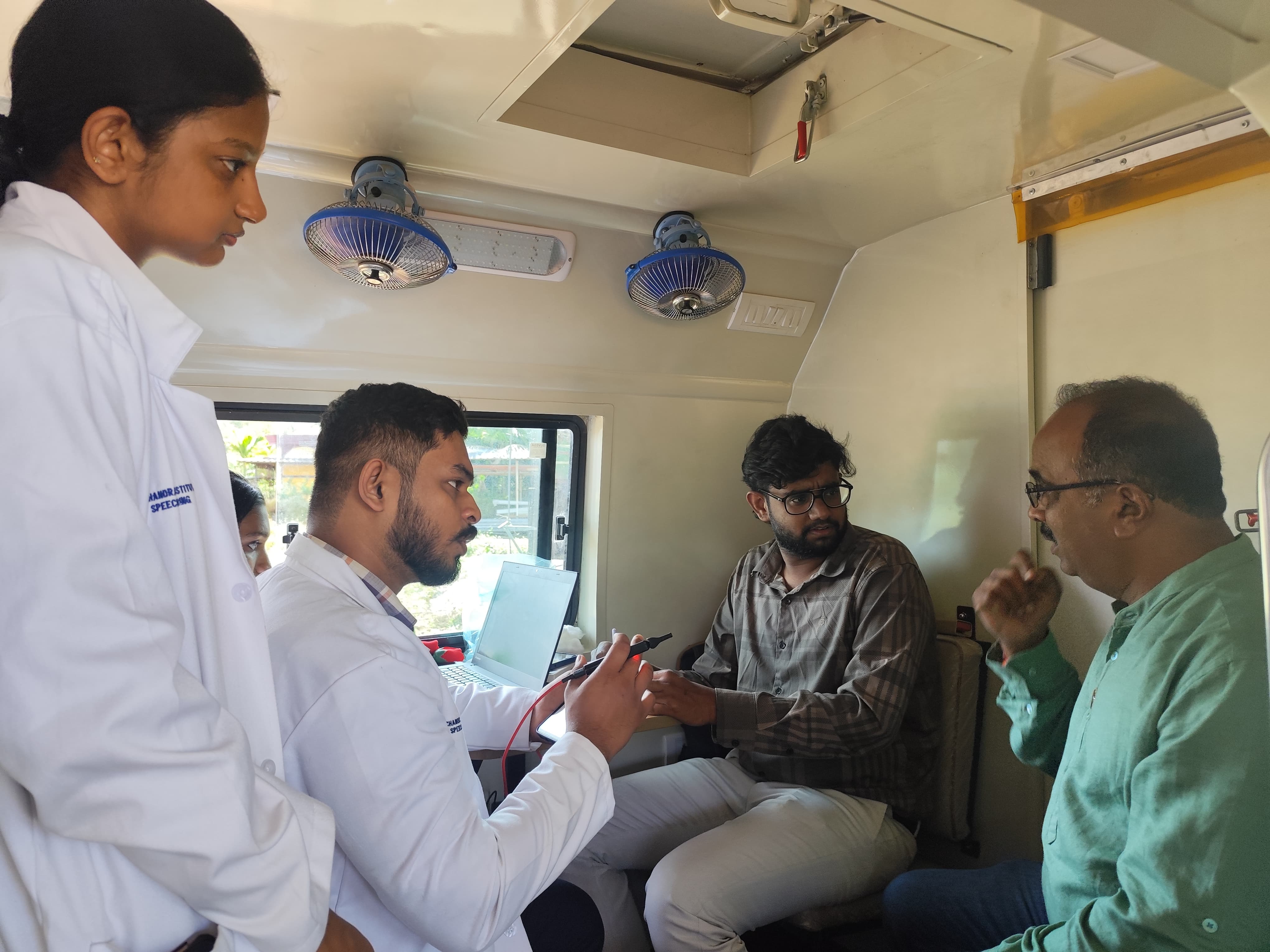 ORGANISING FREE MEDICAL CHECK-UP CAMP FOR PEOPLE WITH SPEECH AND HEARING IMPAIRMENTS.