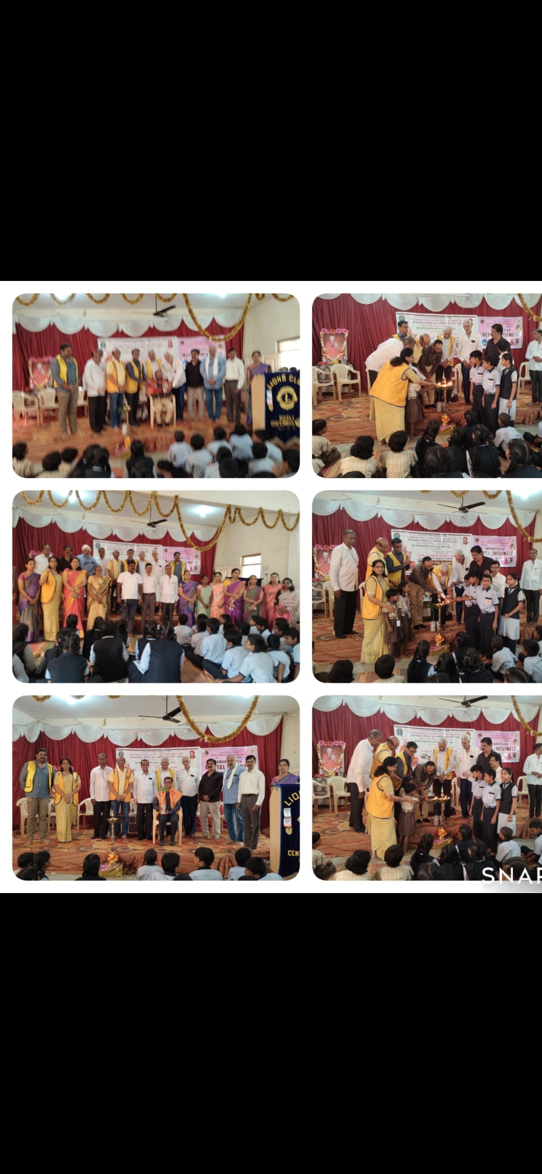 Eye screening camp in school for students and parents