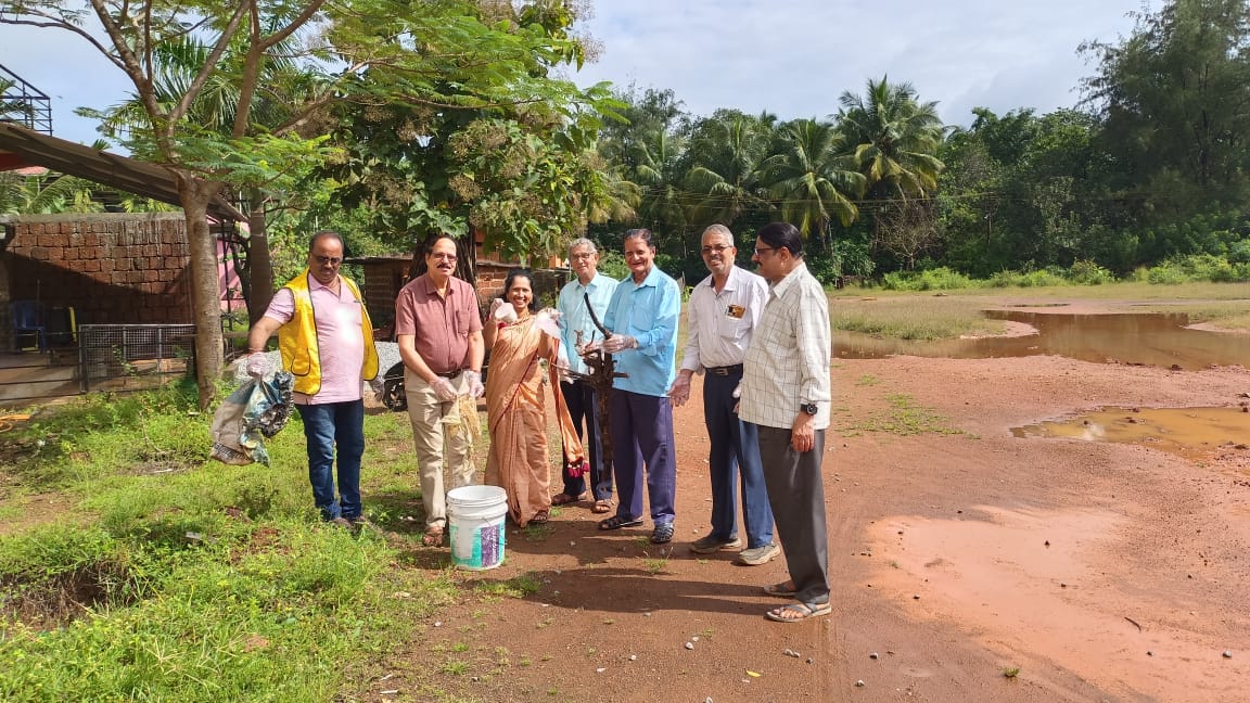 Celebration of Gandhi Jayanti and cleaning work.