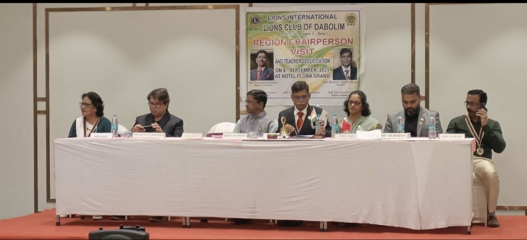 Attended RC Visit to Lions Club of Dabolim 