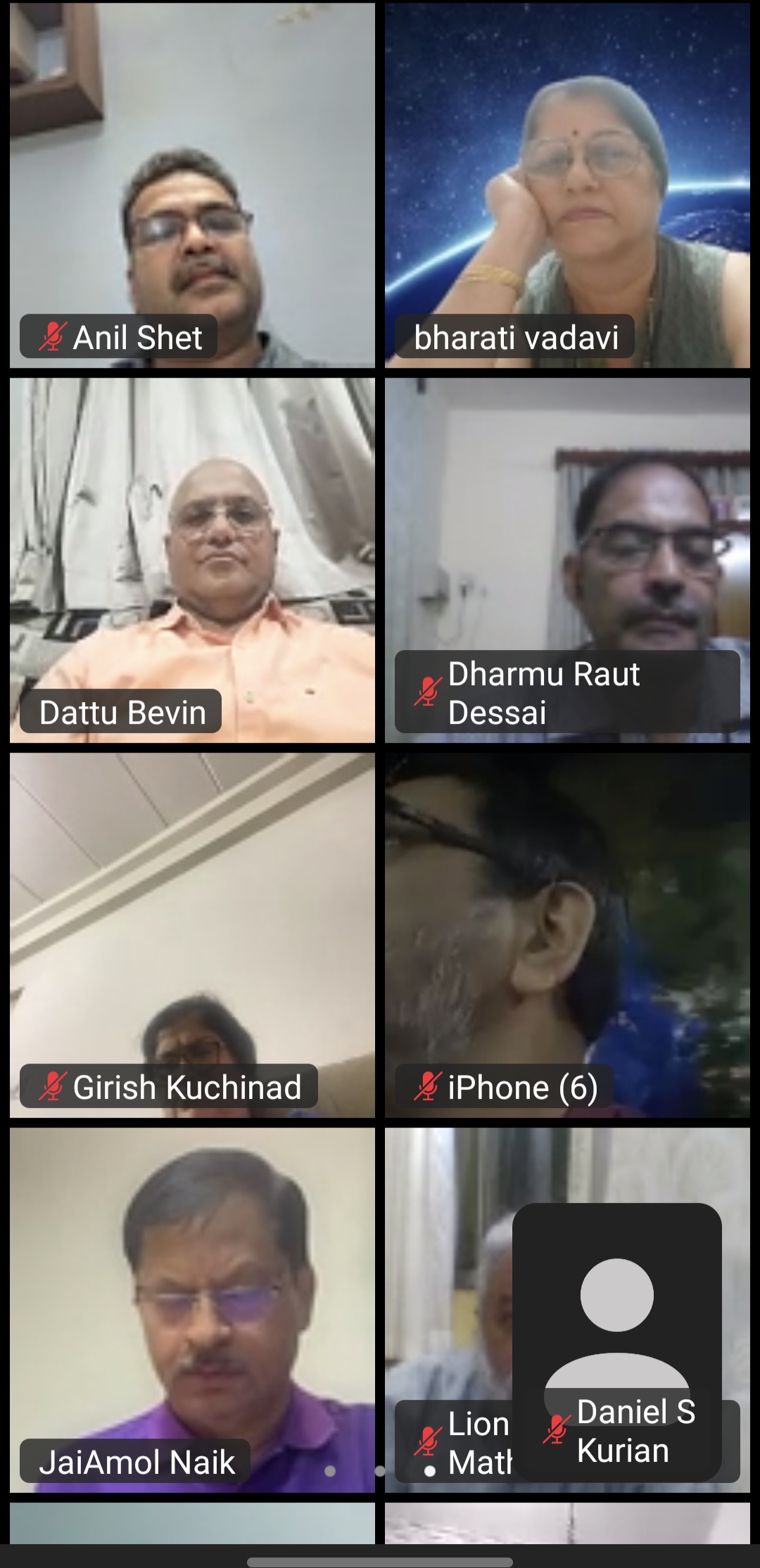 Attended DG's Zoom Meeting 