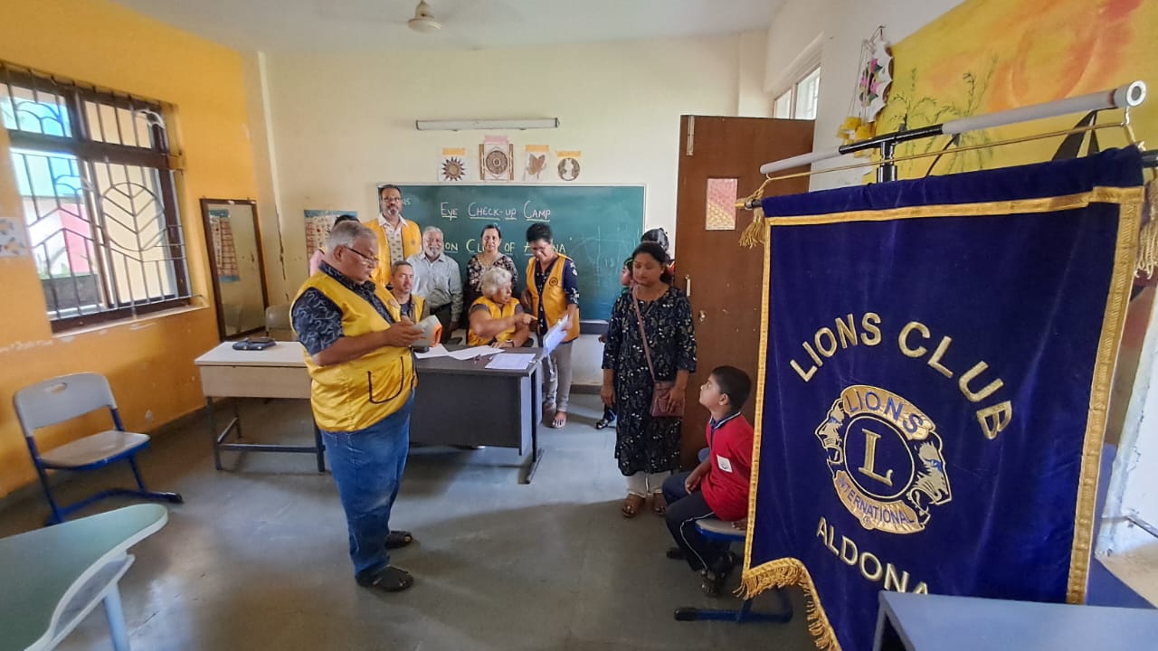 Special guest at Vision Screening At Sanjay School Porvorim 