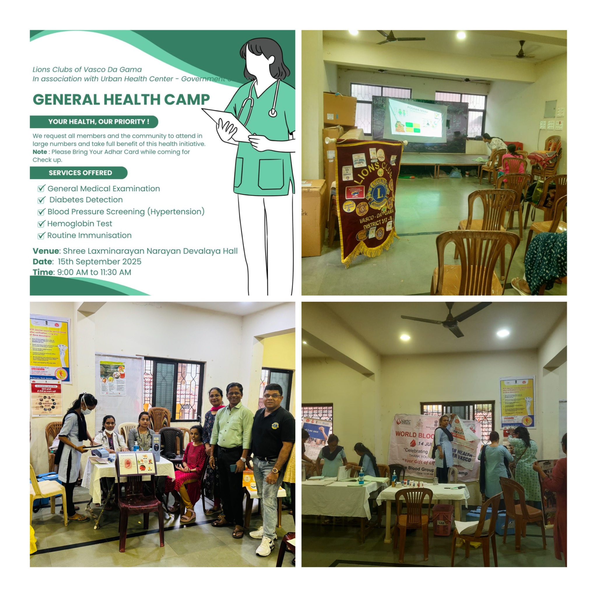 Medical check up camp