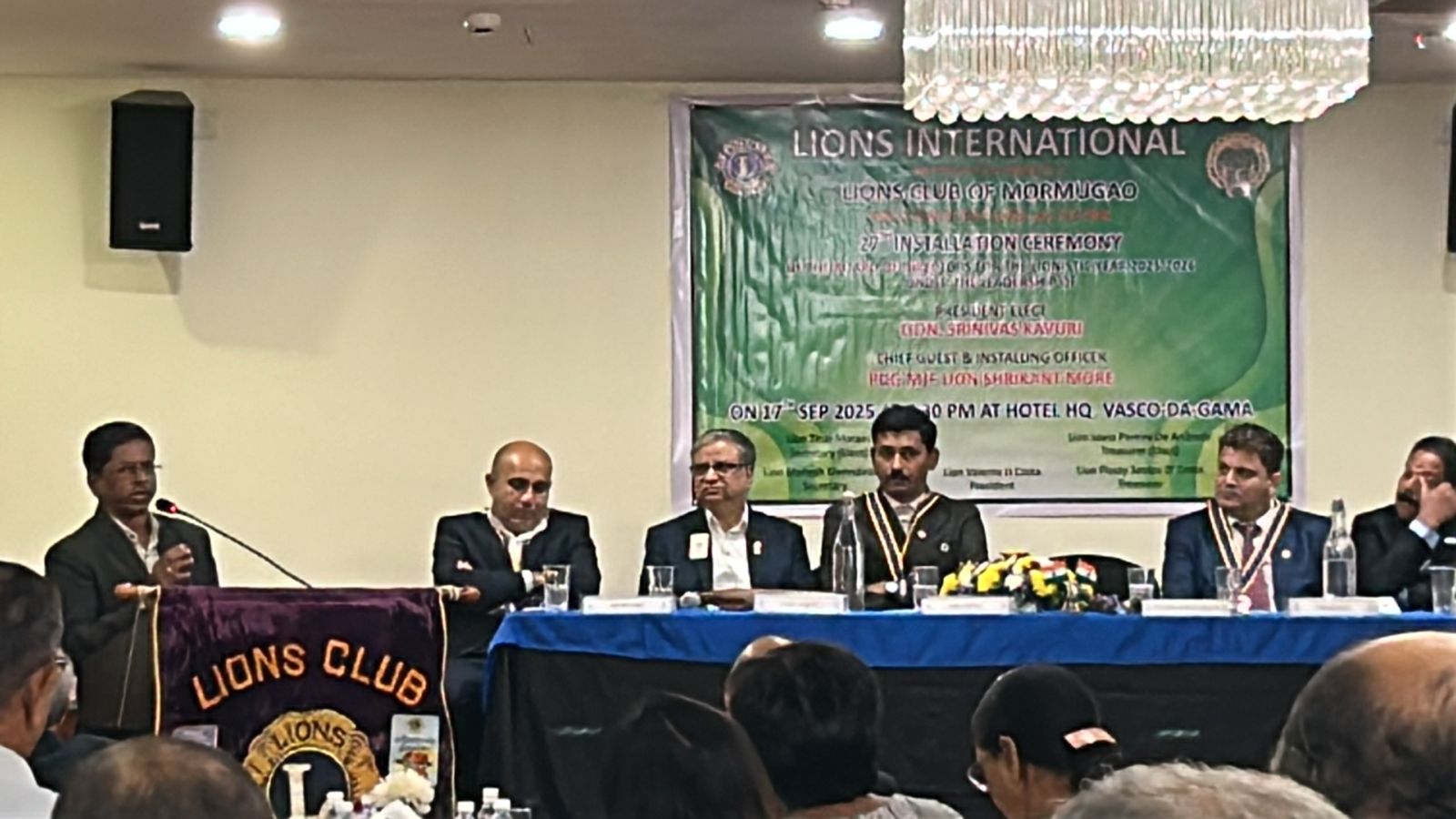 Attended installation ceremony of Lions club of Marmugao