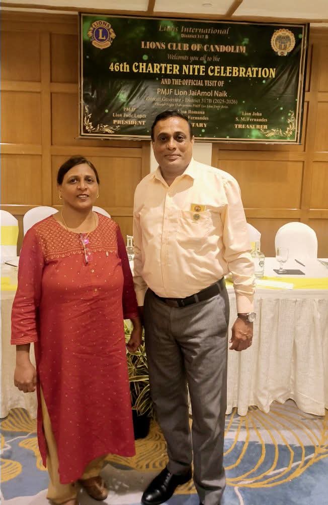 Attended With A Quiz For DG Visit at Lions Club of Candolim