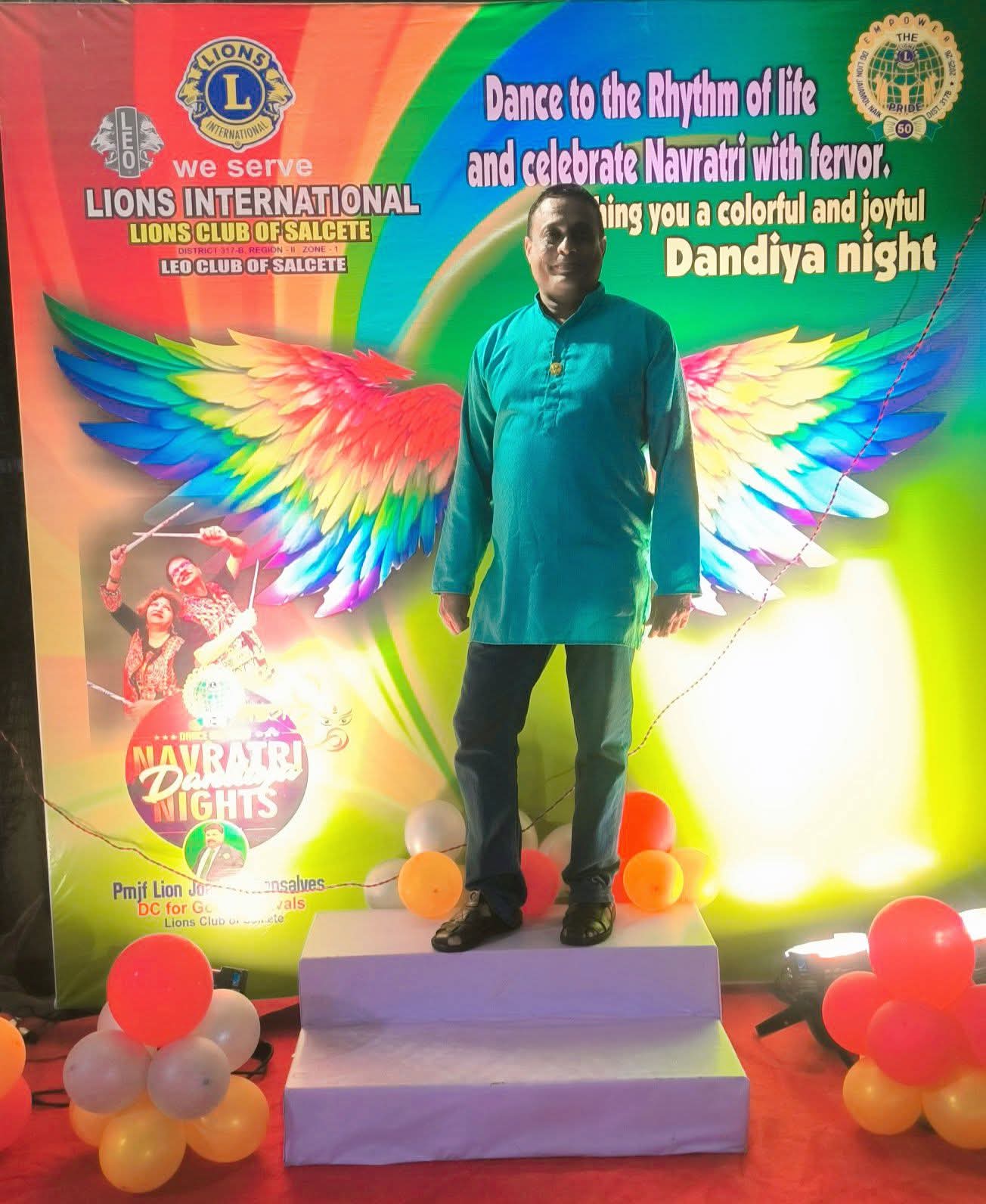 Lions District Celebration Of Navratri Dandiya Blast Organised By Lions Club Of Salcete