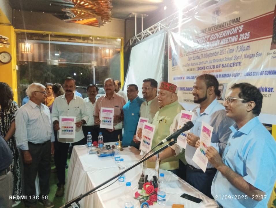 Gave a Brief About My Portfolio And Released The Brochure of Mental Health and Well Being for Planner to Zone and Clubs at Zone Advisory Meet
