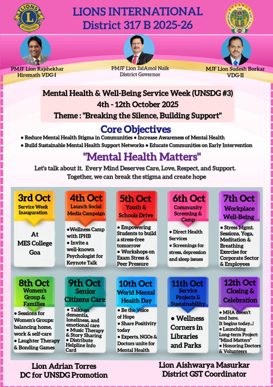 Gave a Brief About My Portfolio And Released The Brochure of Mental Health and Well Being for Planner to Zone and Clubs at Zone Advisory Meet