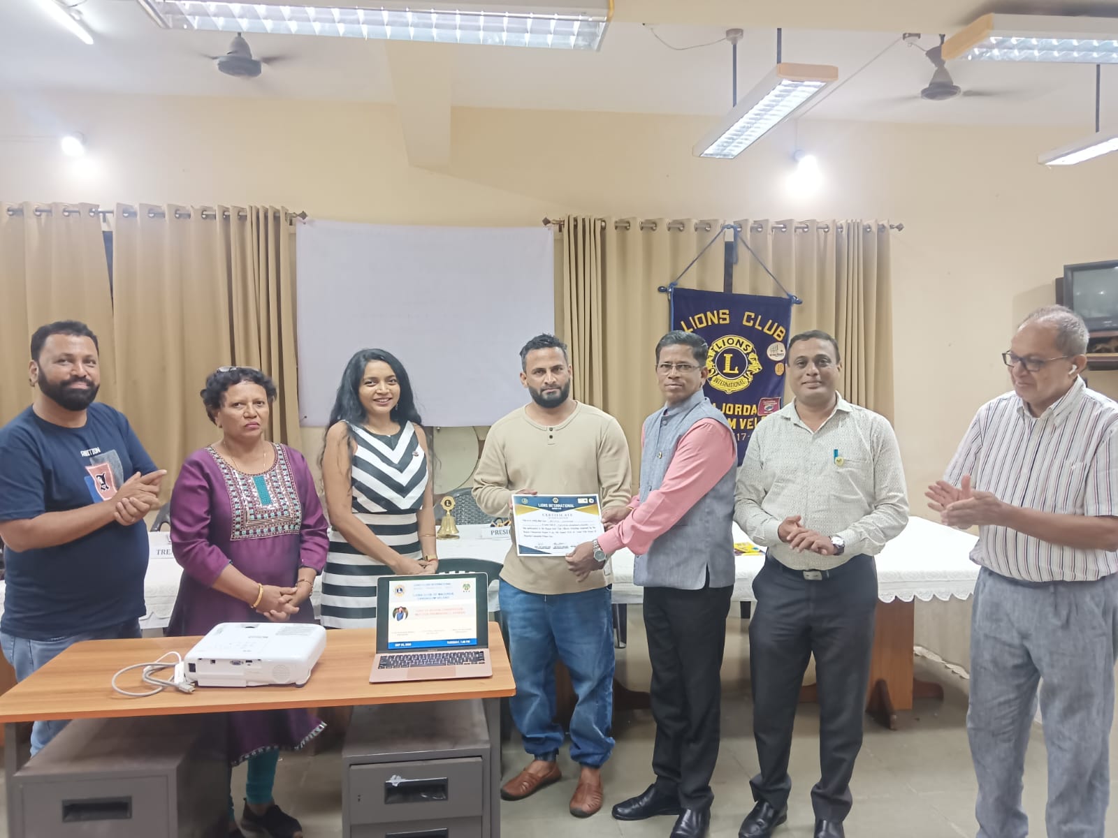 Attended the RC Visit of Region 1 At Lions Club of Majorda Cansaulim, Velsao