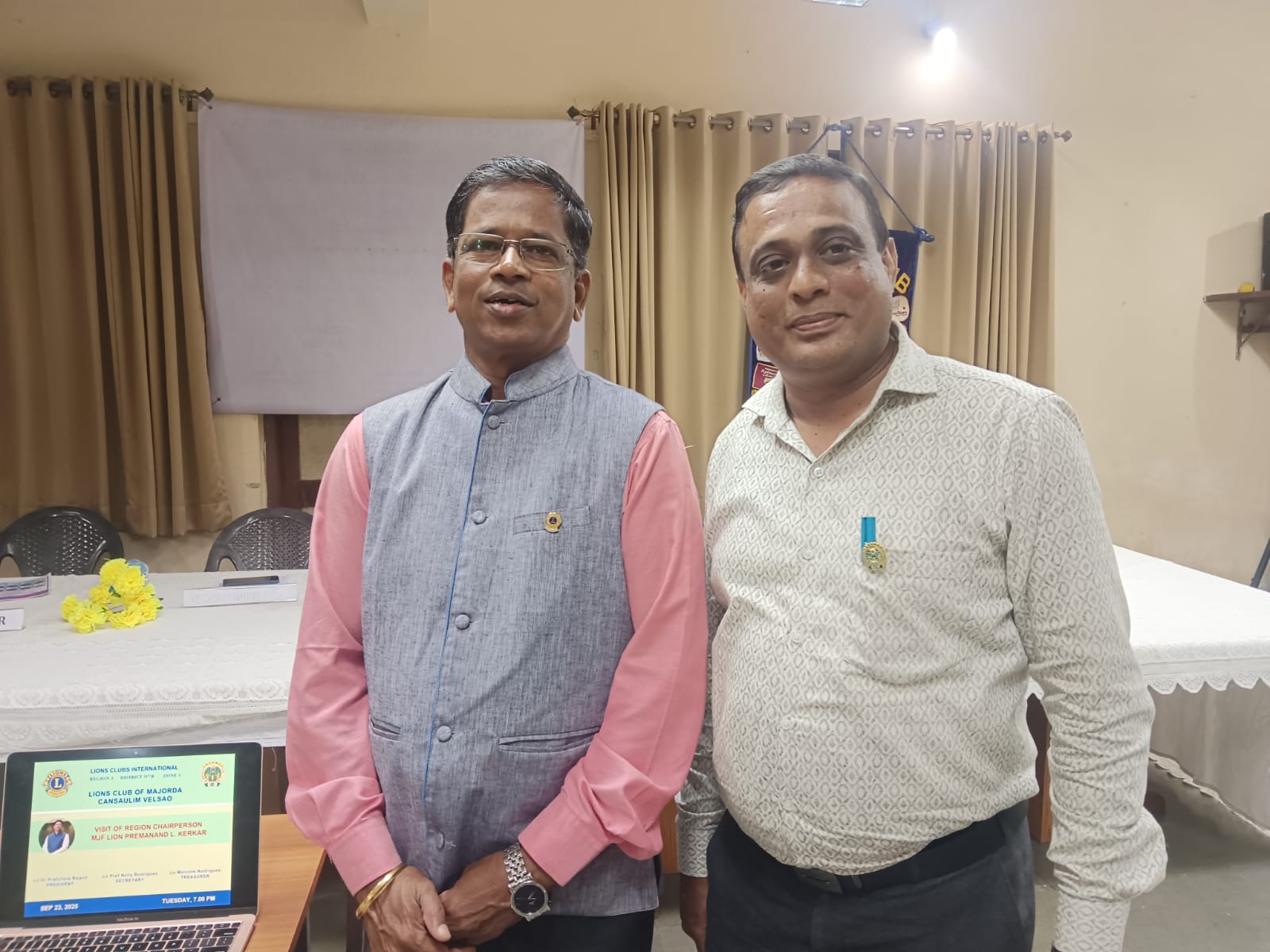 Attended the RC Visit of Region 1 At Lions Club of Majorda Cansaulim, Velsao