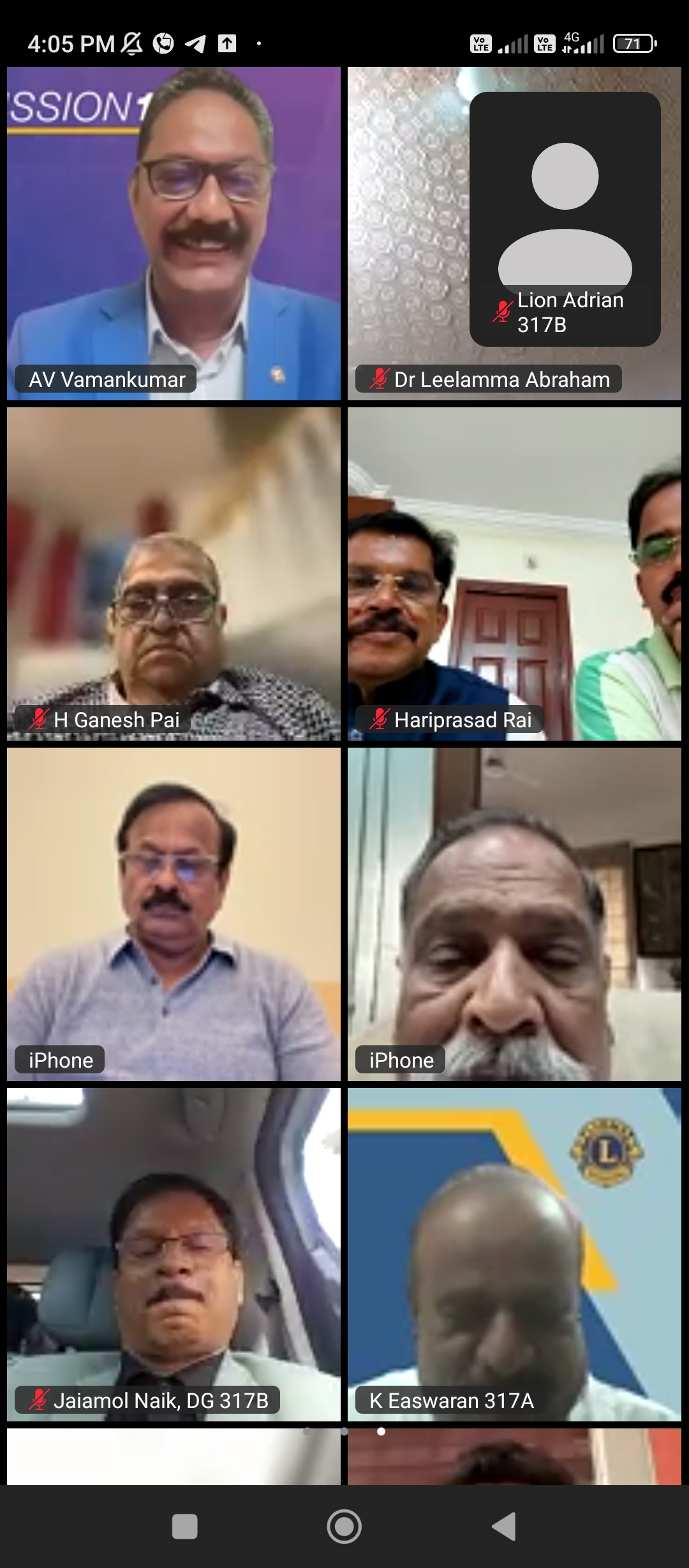 Attendance on Call of DG with National Level Leaders Training and Planing On Mental Health & Well Being Virtually