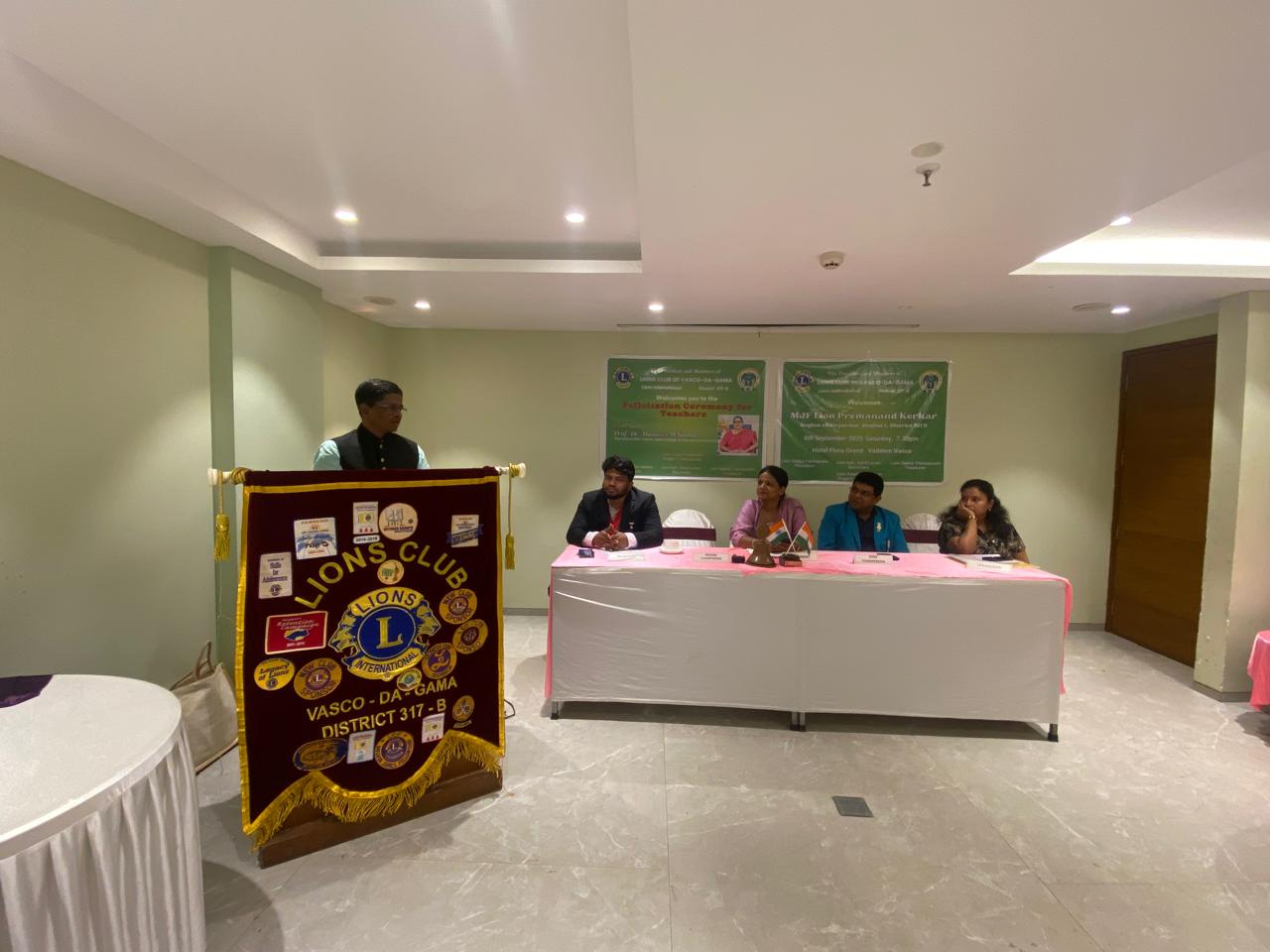 Attended Region Chairperson, Region-I, Lion Premanand Kerkar official Visit to the Lions Club of Vasco da Gama, held at 8 p.m. on 06 Sep 2025
