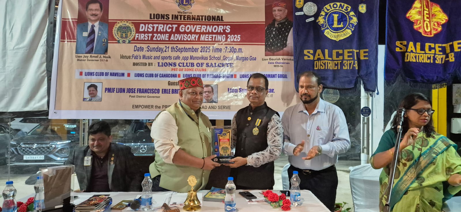 District Governors First Advisory Meeting Held at Margao conducted by the Lion Gourish Vernekar, ZC (Zone1) Region-2