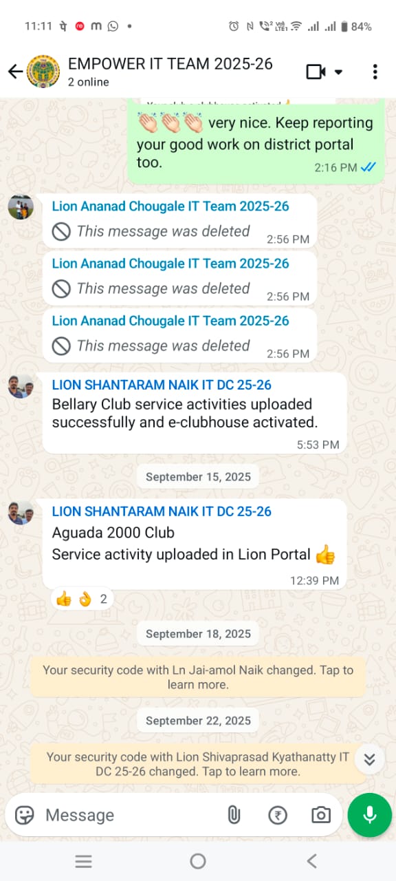 Provided IT support to the PST of all clubs through IT team and district leaders