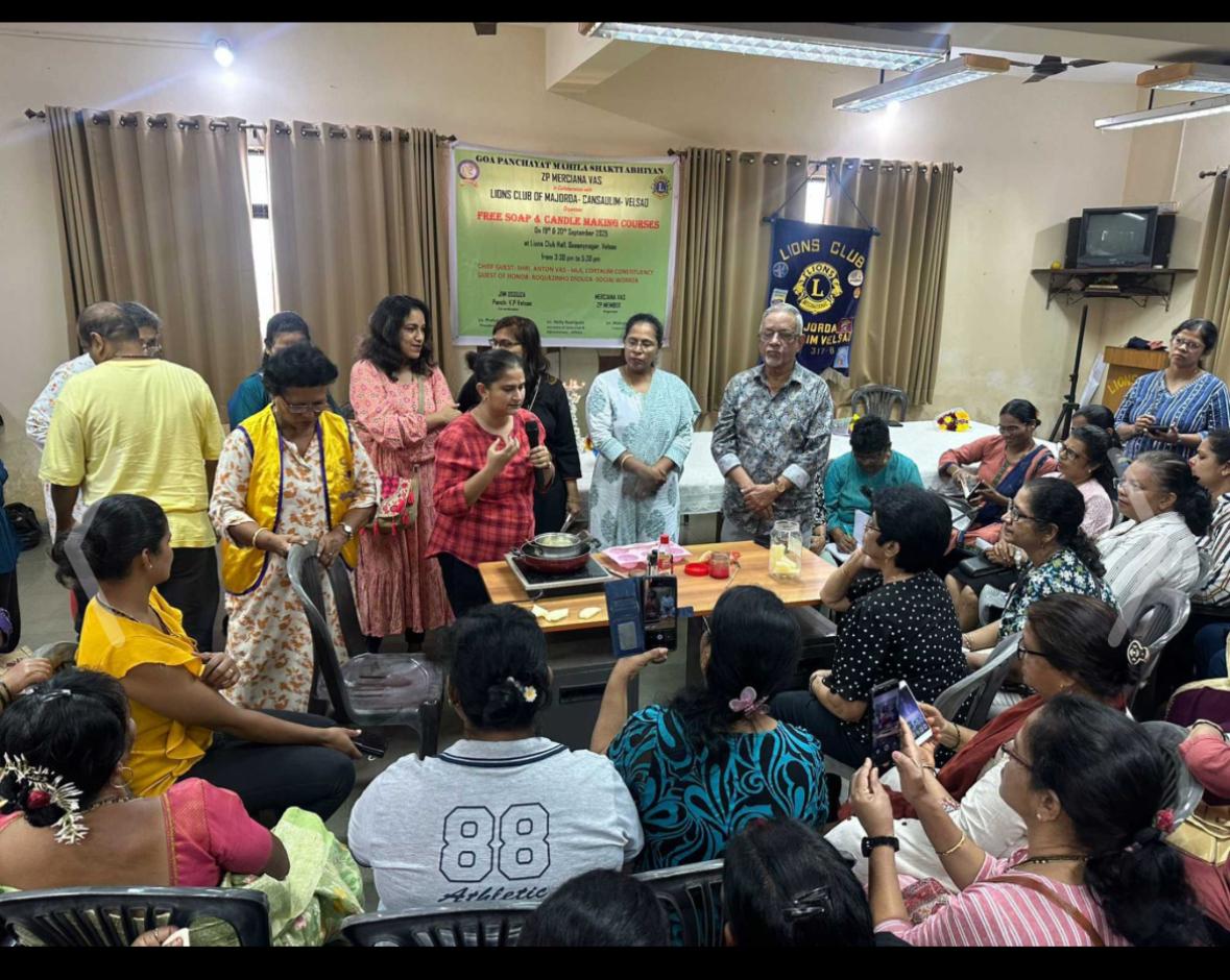 Soap Making course in collaboration with Goa Panchayat Mahila Shakti Abhiyan
