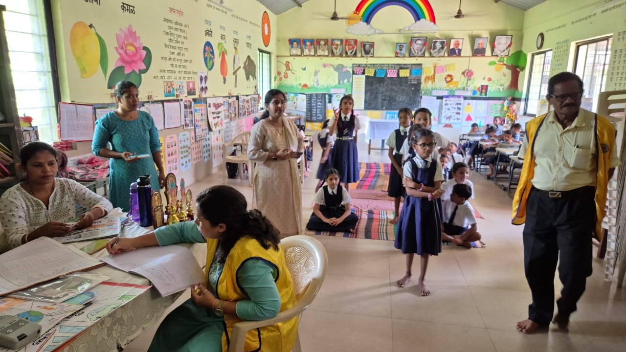 Children's  eye screening camp 