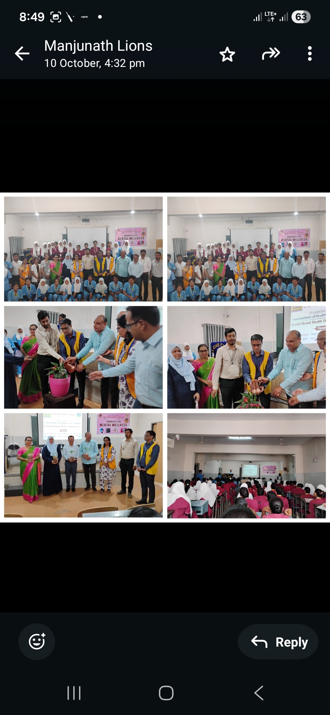 Mental health awareness talk at nursing college 