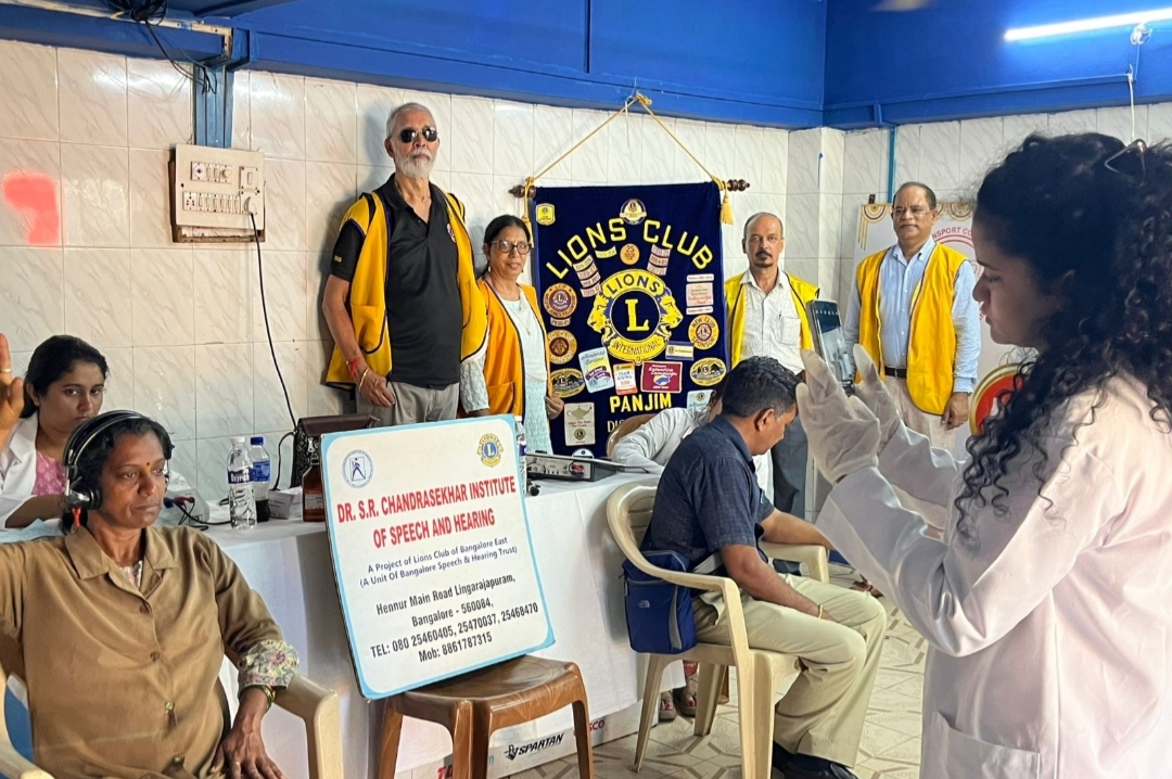 Lions club of Panjim organised a Speech and hearing loss detection camp