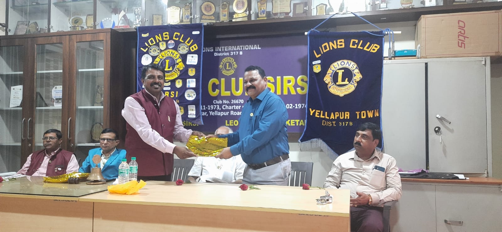INTER REGION CLUB TWINNING WITH LIONS CLUB OF YELLAPUR OF REGION 7